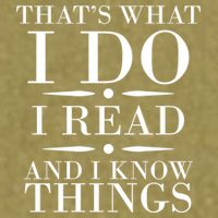 That's What I Do I Read And I Know Things Garment-Dyed Women's Muscle Tee