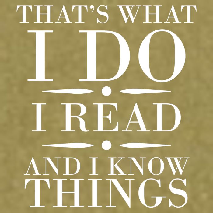 That's What I Do I Read And I Know Things Garment-Dyed Women's Muscle Tee