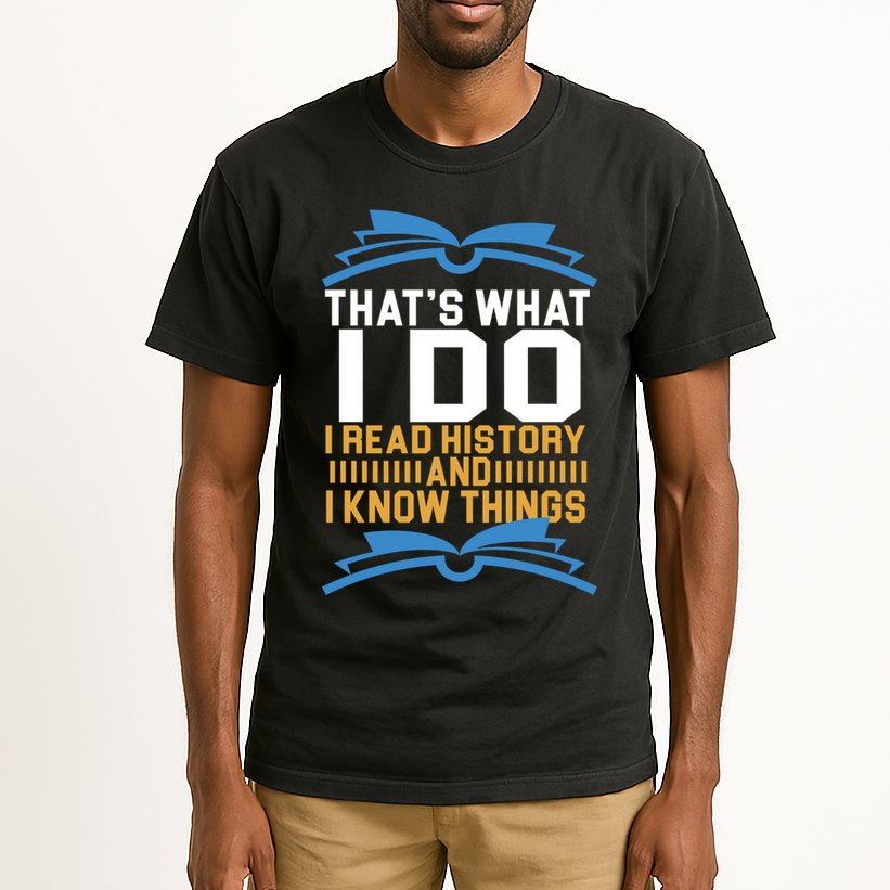 That's What I Do I Read History And I Know Things Tall T-Shirt