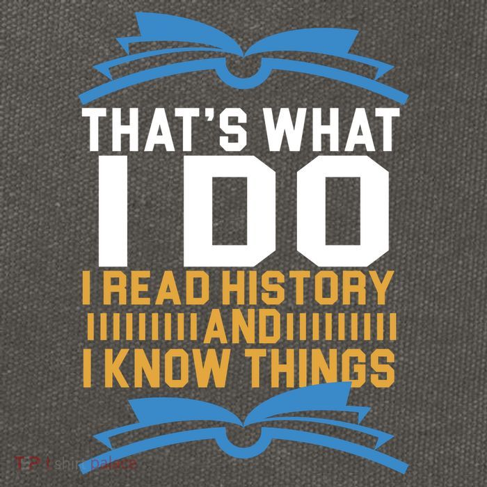 That's What I Do I Read History And I Know Things Cotton Canvas Backpack