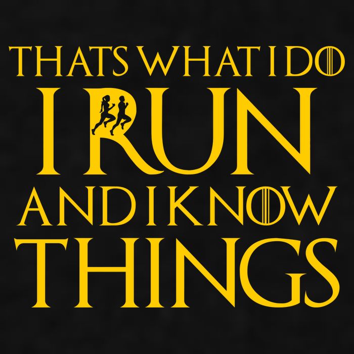 That's What I Do I Run and I Know Things Funny Running Ladies PosiCharge Tri-Blend Wicking Tank