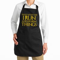 That's What I Do I Run and I Know Things Funny Running Apron