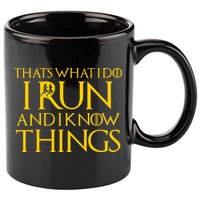 That's What I Do I Run and I Know Things Funny Running 11oz C Handle Ceramic Mug