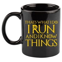 That's What I Do I Run and I Know Things Funny Running 11oz C Handle Ceramic Mug