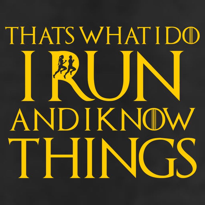 That's What I Do I Run and I Know Things Funny Running 25L Jumbo Tote