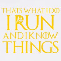 That's What I Do I Run and I Know Things Funny Running Garment-Dyed Sweatshirt