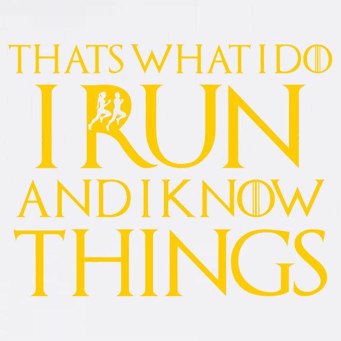 That's What I Do I Run and I Know Things Funny Running Garment-Dyed Sweatshirt
