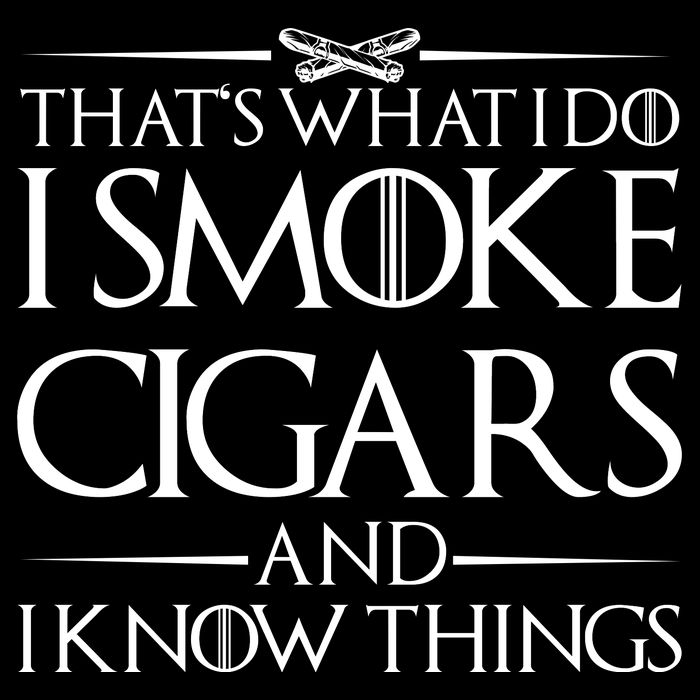 That's What I Do I Smoke Cigars And Know Things Women's V-Neck T-Shirt