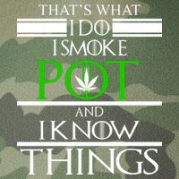 That's What I Do I Smoke Pot And Know Things Legacy Tie Dye Trucker Hat