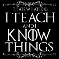 Thats What I Do I Teach And I Know Things Flat Bill Trucker Hat