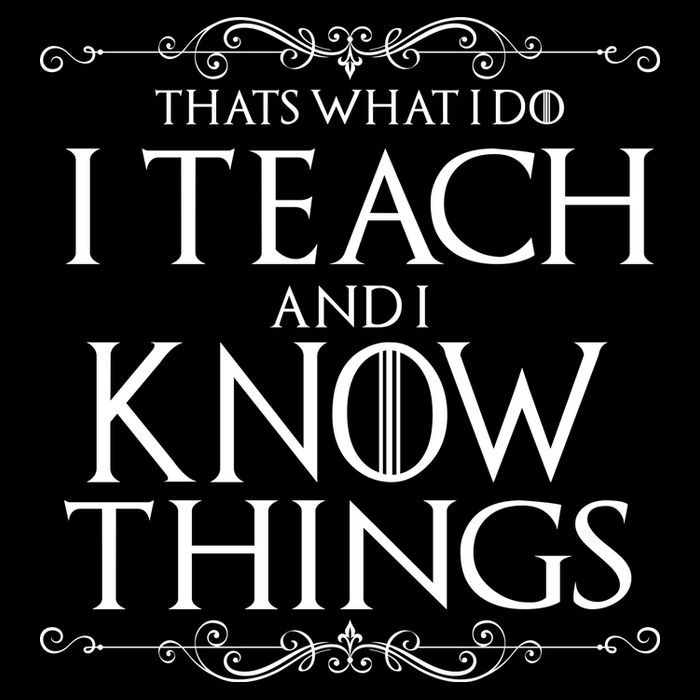 Thats What I Do I Teach And I Know Things Flat Bill Trucker Hat