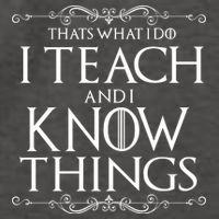 Thats What I Do I Teach And I Know Things Vector Backpack