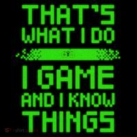 That's What I Do Play Games And I Know Things Youth Performance Sprint T-Shirt