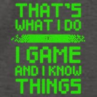 That's What I Do Play Games And I Know Things Vector Backpack