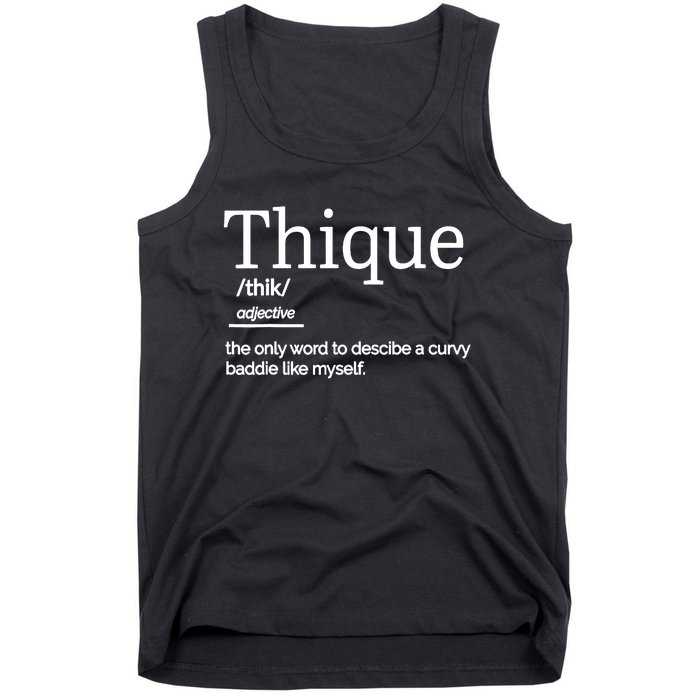 Thique Healthy Body Proud Thick Woman Tank Top