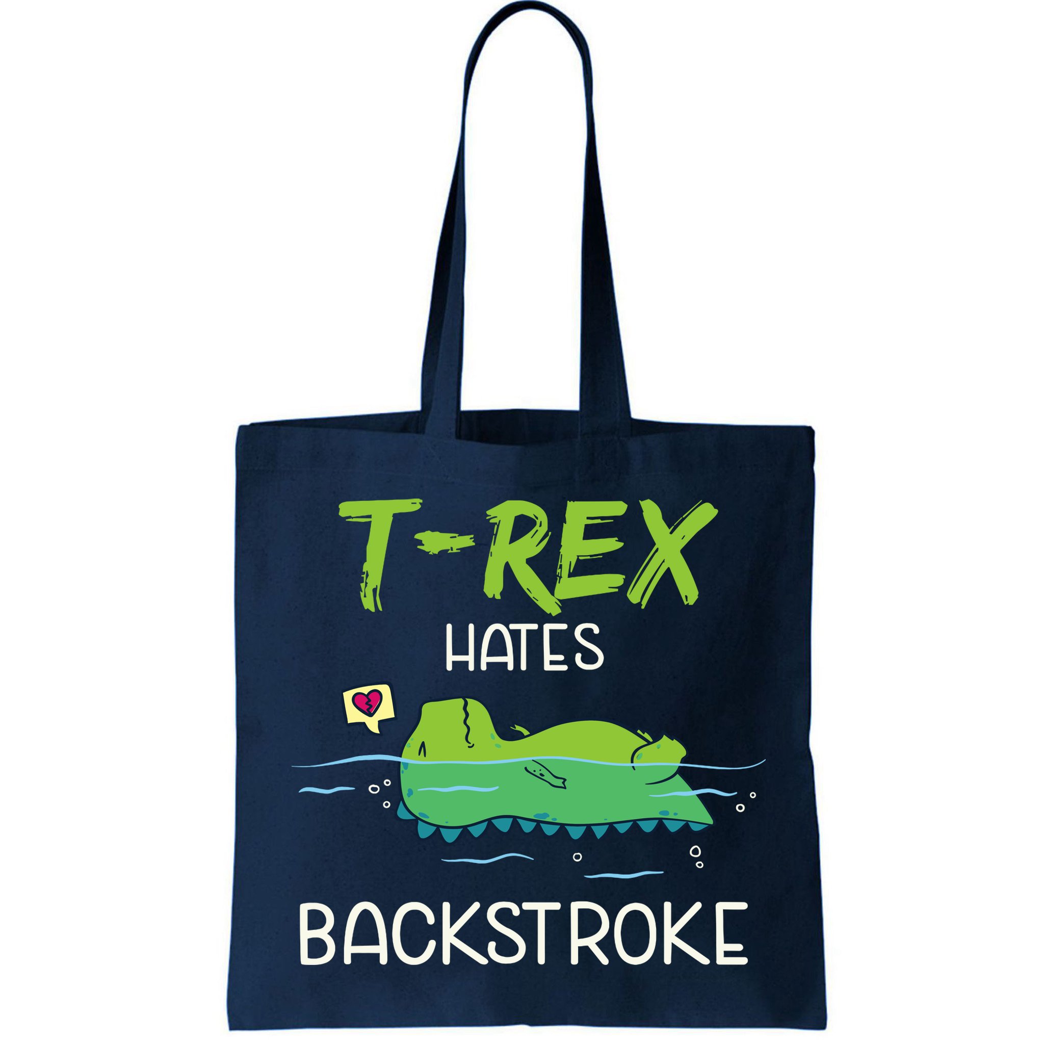 Trex Hates Backstroke Funny Swimming Dinosaur Gift Bag