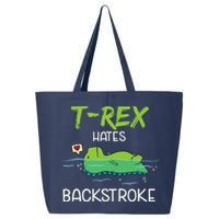 Trex Hates Backstroke Funny Swimming Dinosaur Gift 25L Jumbo Tote