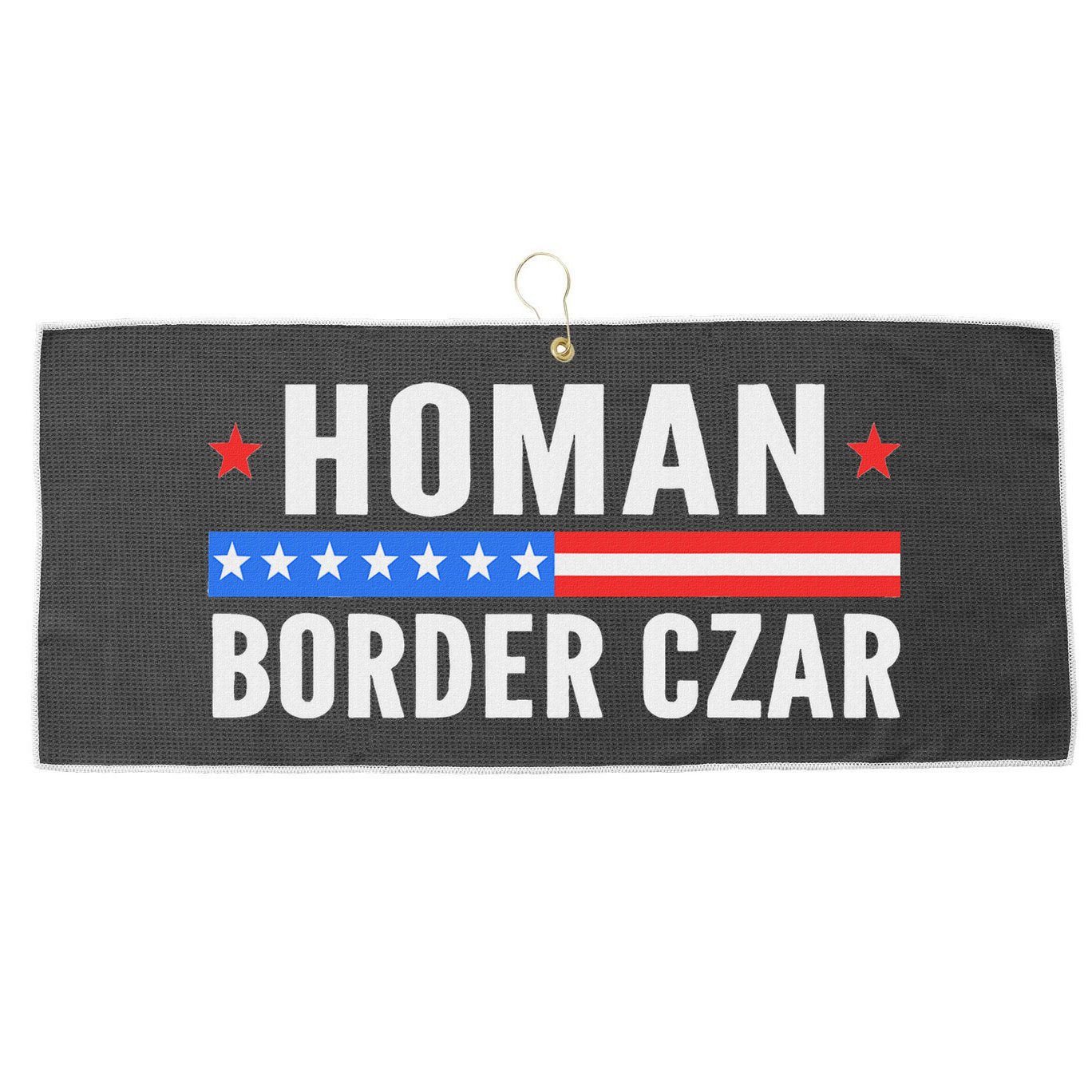 Tom Homan Border Czar Maga Support Large Microfiber Waffle Golf Towel