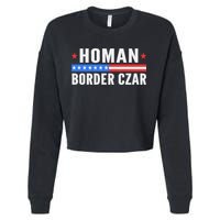 Tom Homan Border Czar Maga Support Cropped Pullover Crew