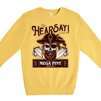 The Hearsay Brewing Mega Pint Objection Premium Crewneck Sweatshirt