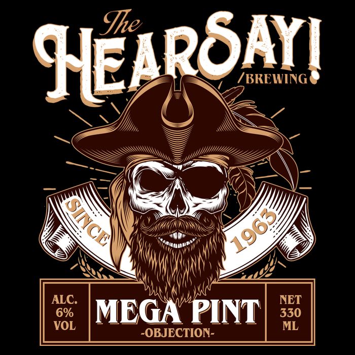 The Hearsay Brewing Mega Pint Objection Backpack