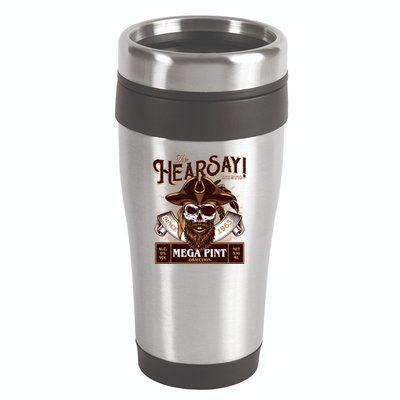 The Hearsay Brewing Mega Pint Objection 16oz Travel Tumbler
