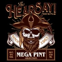 The Hearsay Brewing Mega Pint Objection 16oz Travel Tumbler