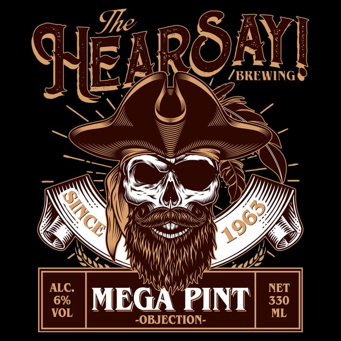 The Hearsay Brewing Mega Pint Objection 16oz Travel Tumbler