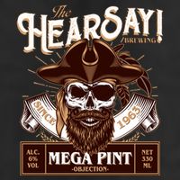 The Hearsay Brewing Mega Pint Objection Tumbler