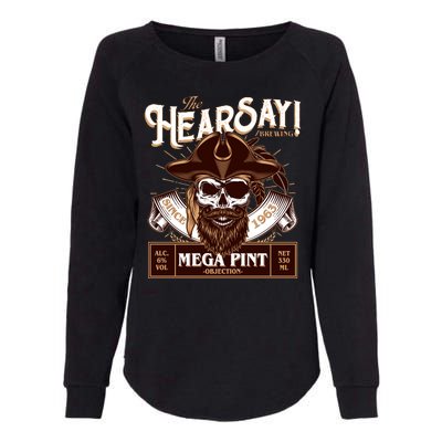 The Hearsay Brewing Mega Pint Objection Womens California Wash Sweatshirt