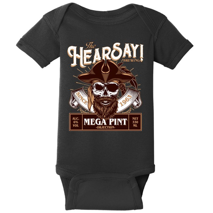 The Hearsay Brewing Mega Pint Objection Baby Bodysuit
