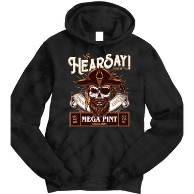 The Hearsay Brewing Mega Pint Objection Tie Dye Hoodie