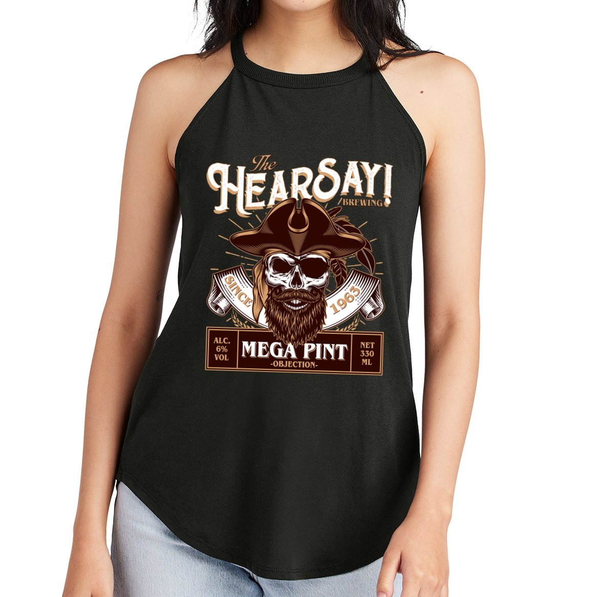 The Hearsay Brewing Mega Pint Objection Women's Perfect Tri Rocker Tank