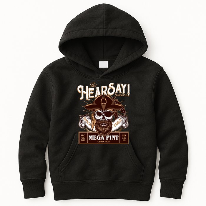The Hearsay Brewing Mega Pint Objection Kids Hoodie