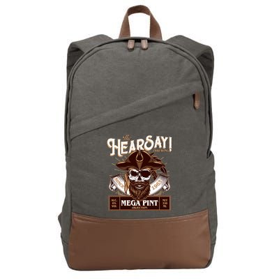 The Hearsay Brewing Mega Pint Objection Cotton Canvas Backpack