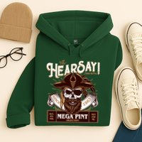 The Hearsay Brewing Mega Pint Objection Hoodie