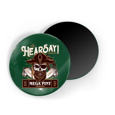 The Hearsay Brewing Mega Pint Objection Magnet