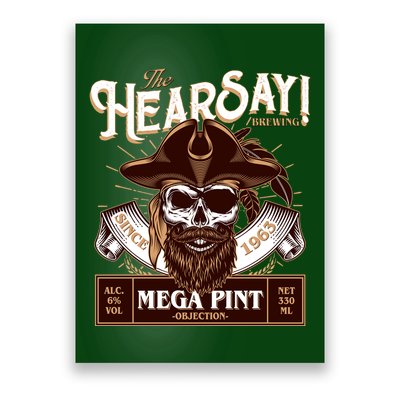 The Hearsay Brewing Mega Pint Objection Poster