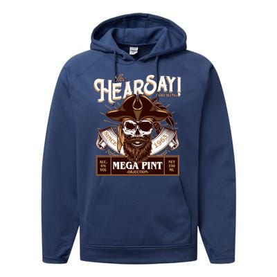 The Hearsay Brewing Mega Pint Objection Performance Fleece Hoodie