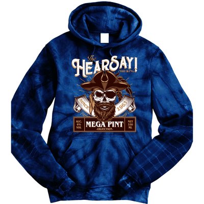 The Hearsay Brewing Mega Pint Objection Tie Dye Hoodie