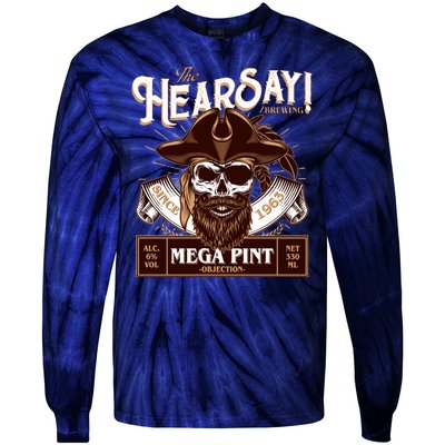 The Hearsay Brewing Mega Pint Objection Tie-Dye Long Sleeve Shirt