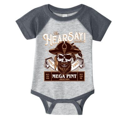 The Hearsay Brewing Mega Pint Objection Infant Baby Jersey Bodysuit