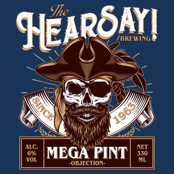 The Hearsay Brewing Mega Pint Objection Infant Baby Jersey Bodysuit