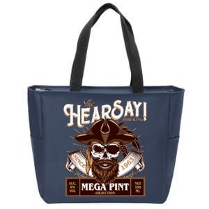 The Hearsay Brewing Mega Pint Objection Zip Tote Bag