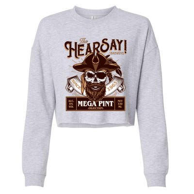 The Hearsay Brewing Mega Pint Objection Cropped Pullover Crew