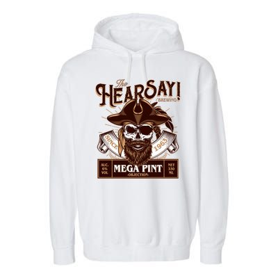 The Hearsay Brewing Mega Pint Objection Garment-Dyed Fleece Hoodie