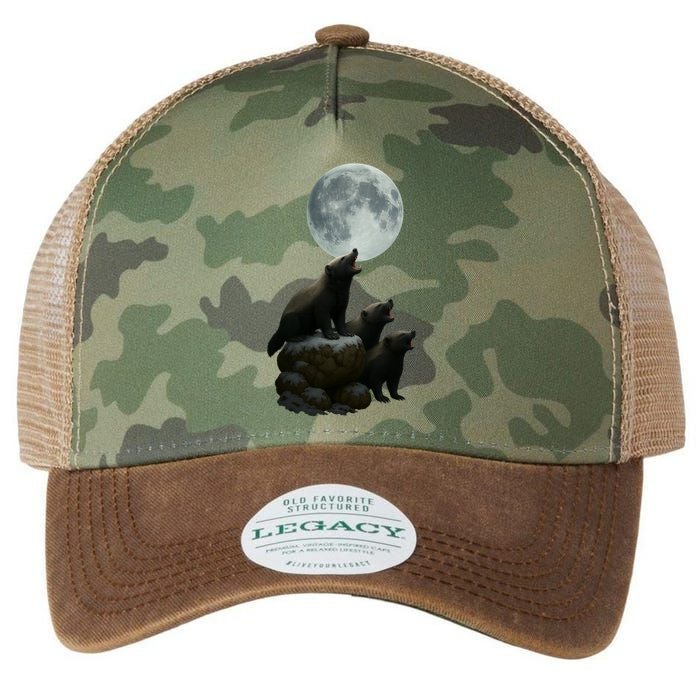 Three Honey Badgers Moon Legacy Tie Dye Trucker Hat