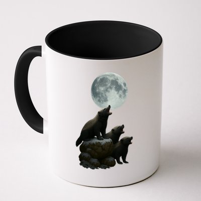 Three Honey Badgers Moon Mug