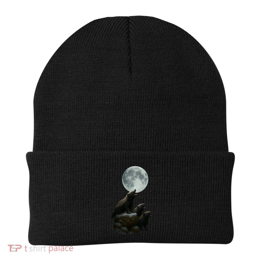Three Honey Badgers Moon Beanie