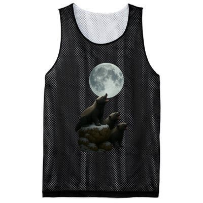 Three Honey Badgers Moon Mesh Reversible Basketball Jersey Tank